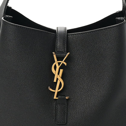 Saint Laurent Smooth Calfskin Small Le 5 A 7 Soft Hobo Black 8 of 10