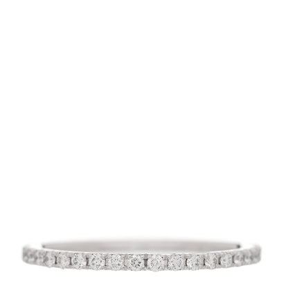 Van Cleef & Arpels 18K White Gold Diamond 1.25mm Felicite Wedding Band Ring 47 4 3 of 6