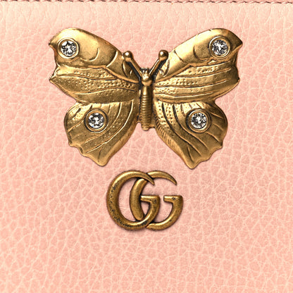 Gucci Calfskin Butterfly Farfalla Zip Around Wallet Perfect Pink 8 of 8