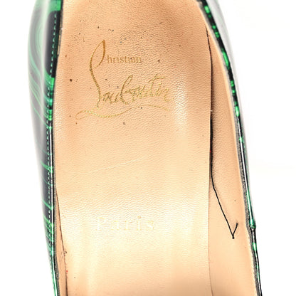 Christian Louboutin Patent Malachite So Kate Pumps 39.5 Vert 8 of 8