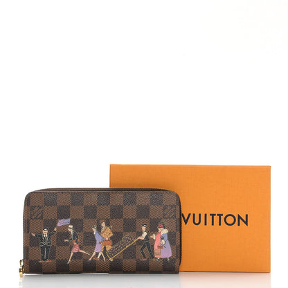 Louis Vuitton Damier Ebene Illustre Zippy Wallet Violet 8 of 8