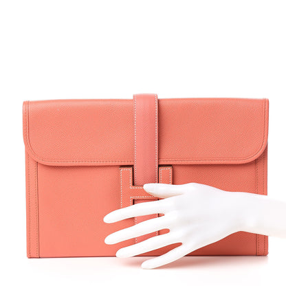 Hermes Epsom Jige PM Clutch Crevette 2 of 10