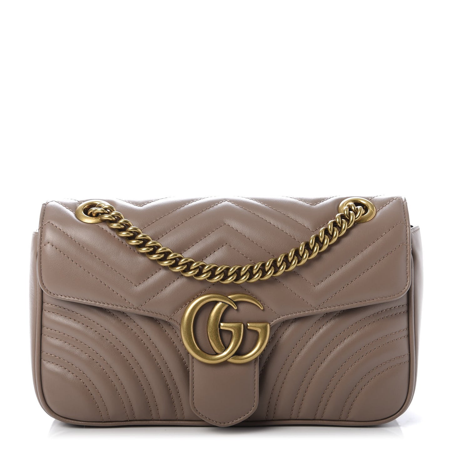 Calfskin Matelasse Small GG Marmont Shoulder Bag Porcelain Rose