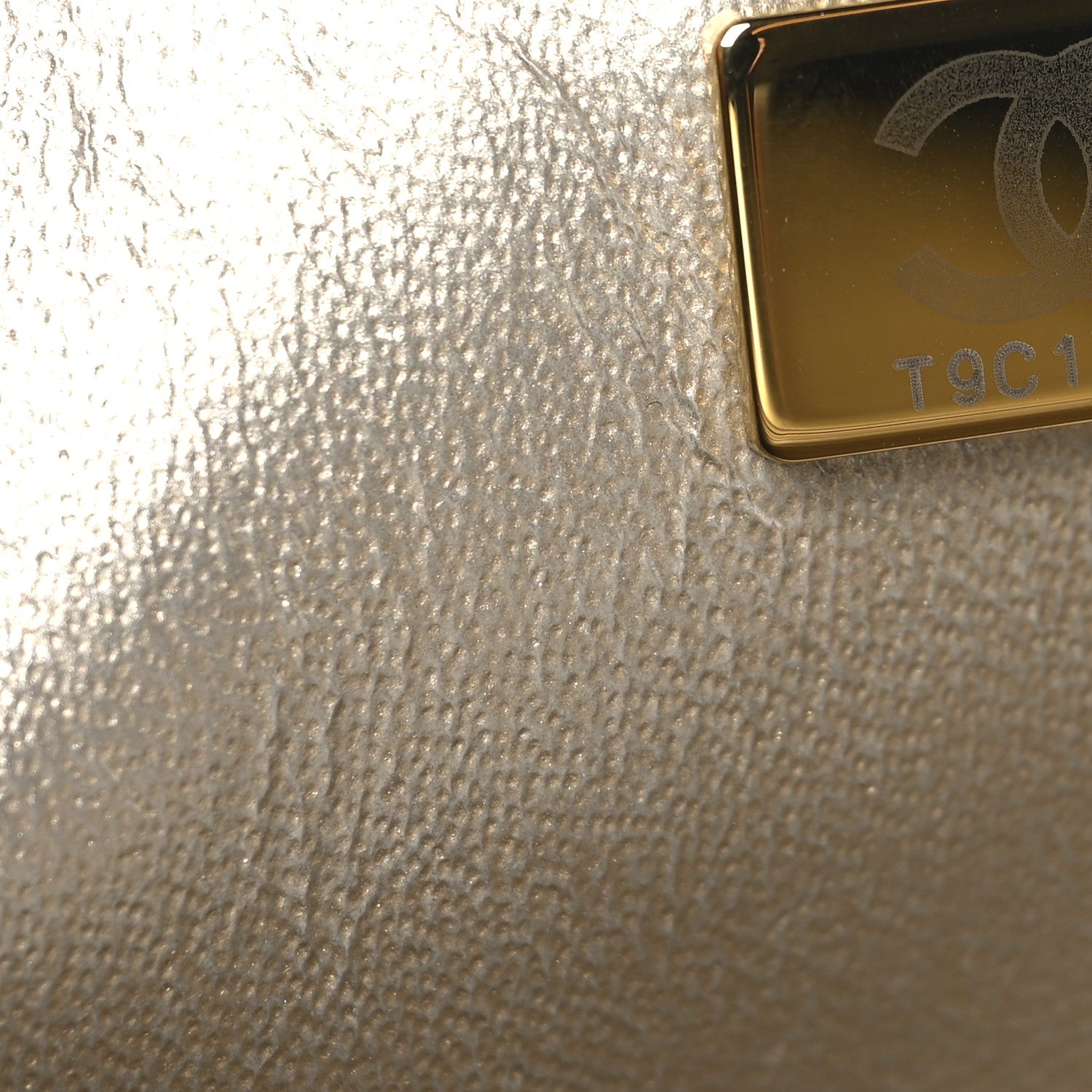 Chanel Metallic Lambskin Quilted Mini Rectangular Flap Gold 7 of 10