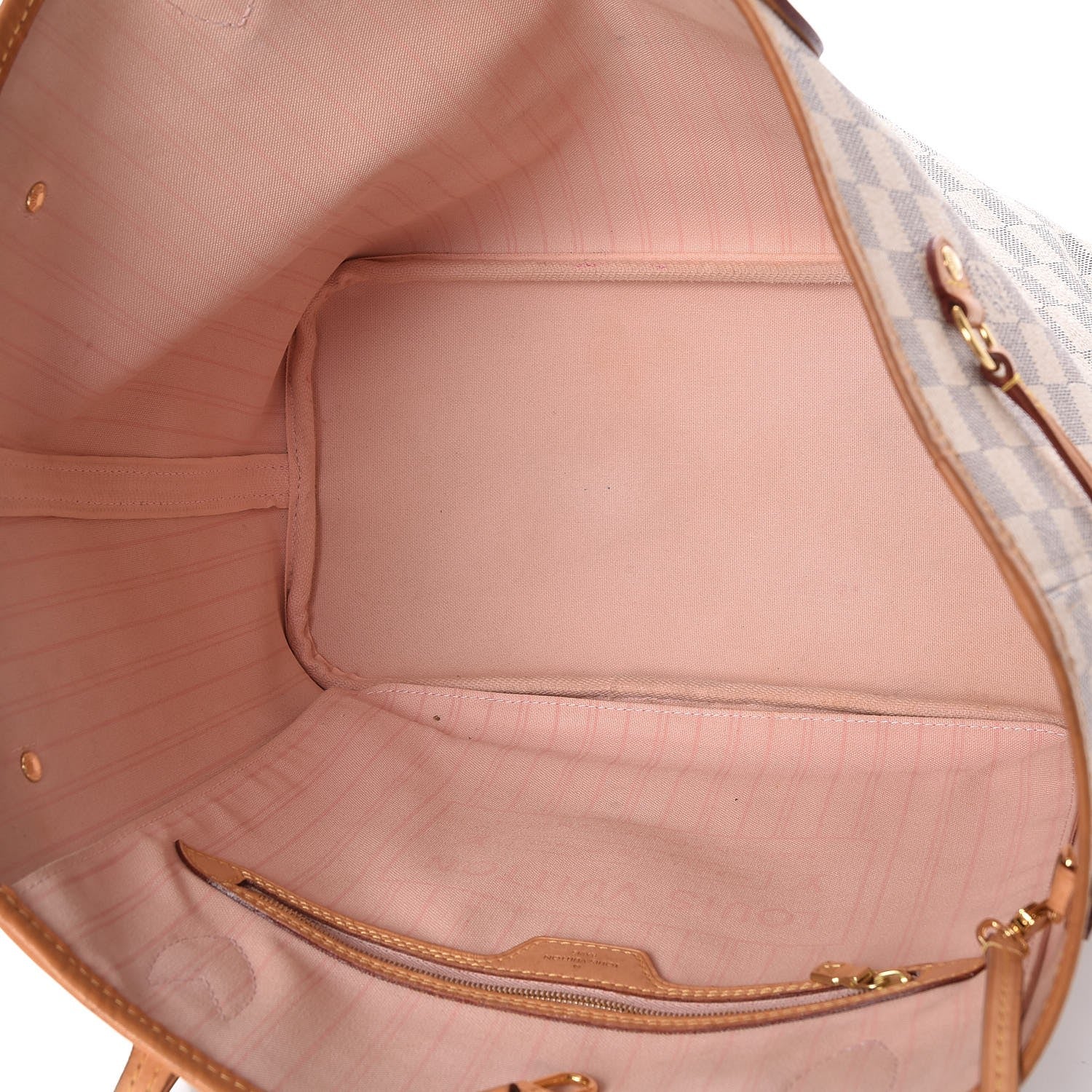 Louis Vuitton Damier Azur Neo Neverfull MM Rose Ballerine 5 of 13