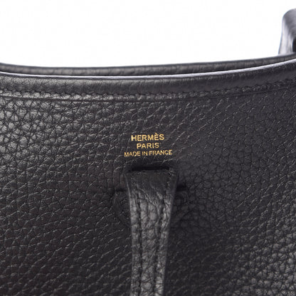 Hermes Taurillon Clemence Evelyne TPM Black 6 of 10