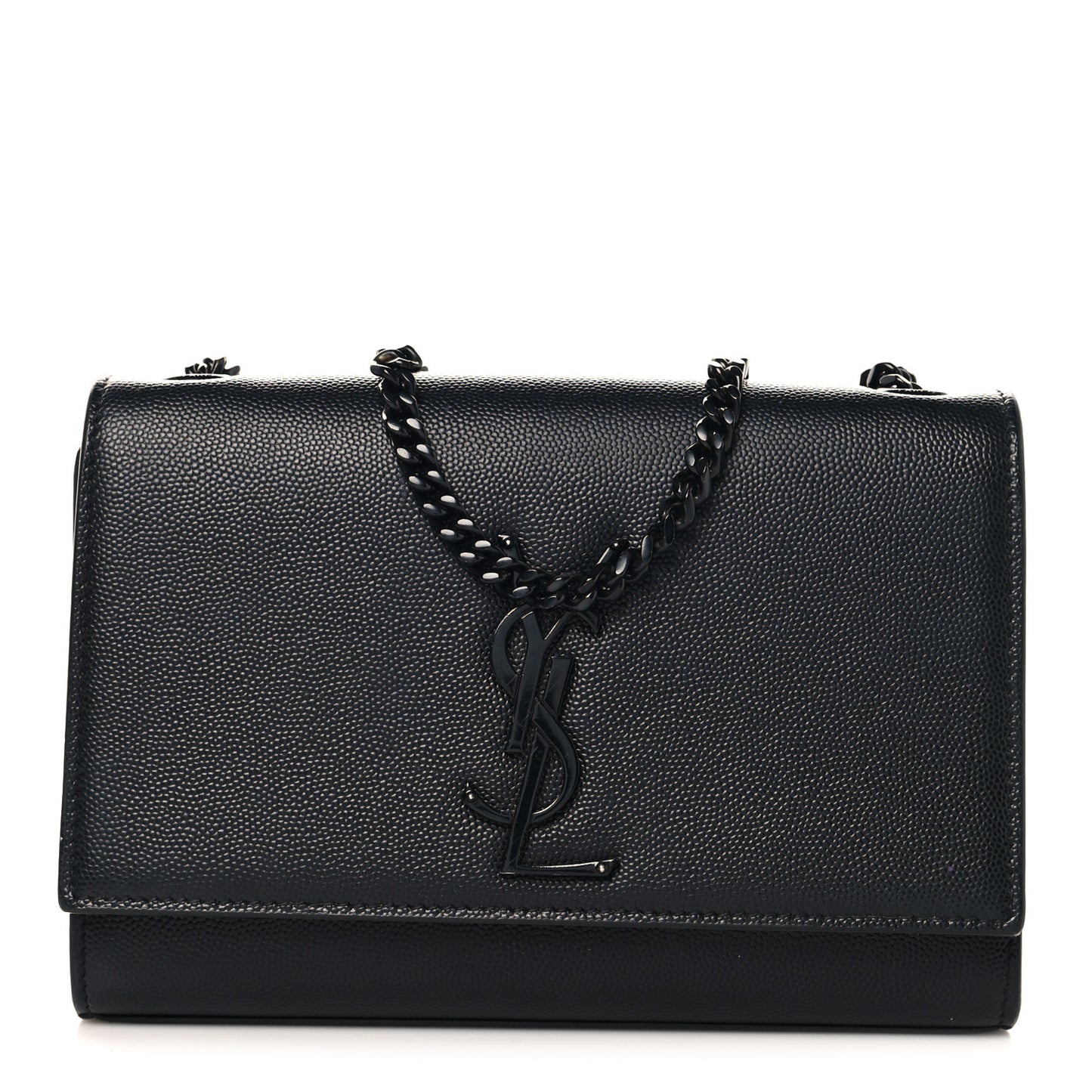 Grain De Poudre Small Monogram Monochrome Kate Satchel Black
