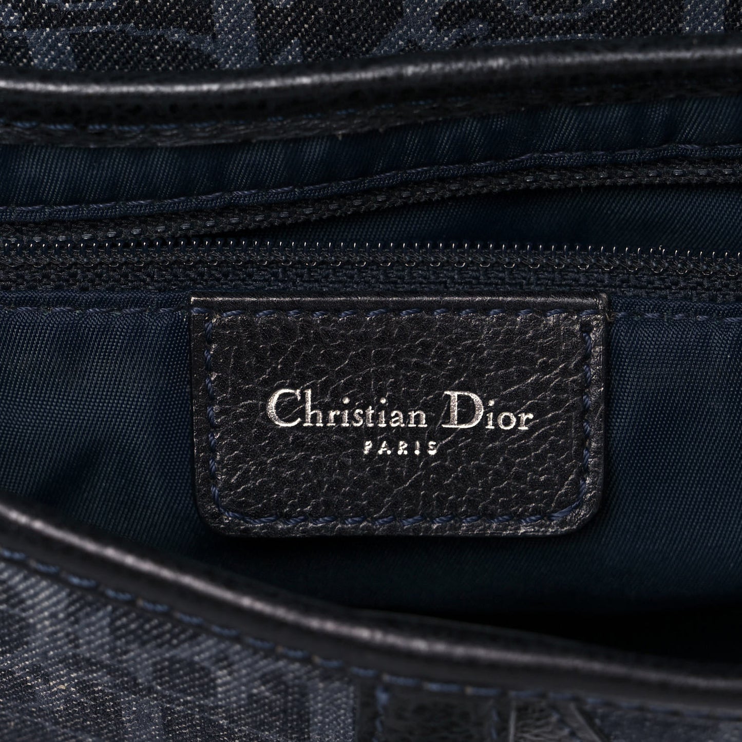 Denim Monogram Flight Saddle Bag