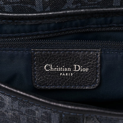 Christian Dior Denim Monogram Flight Saddle Bag 5 of 13