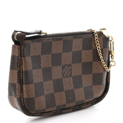 Louis Vuitton Damier Ebene Complice Trunks and Bags Mini Pochette Accessories Red 3 of 8
