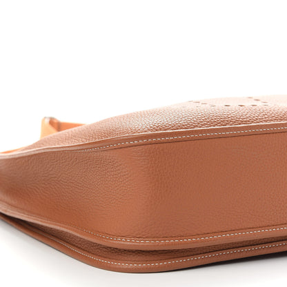 Hermes Taurillon Clemence Evelyne III GM Gold 9 of 9