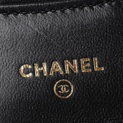 Chanel Lambskin Quilted Flap Card Holder Black 6 of 8