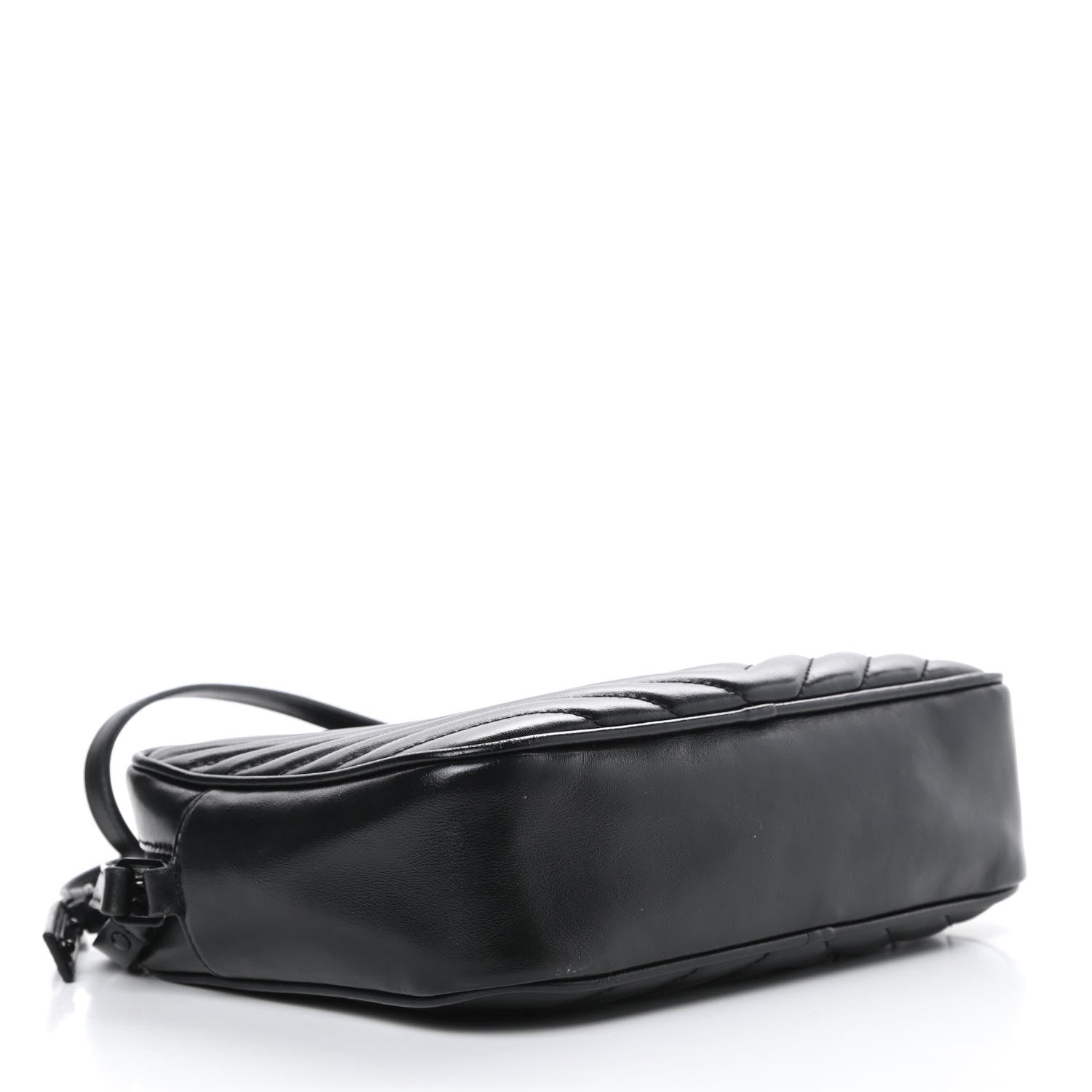 Saint Laurent Calfskin Matelasse Monogram Lou Camera Bag Black 4 of 15