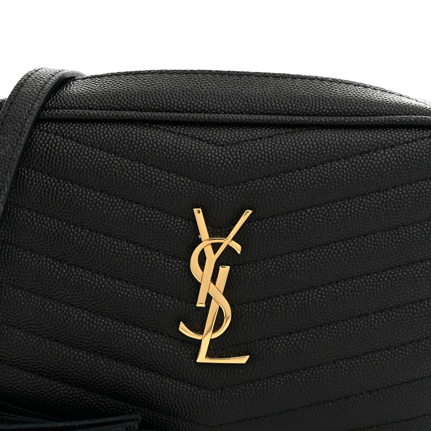 Grain De Poudre Matelasse Monogram Mini Lou Camera Bag Black