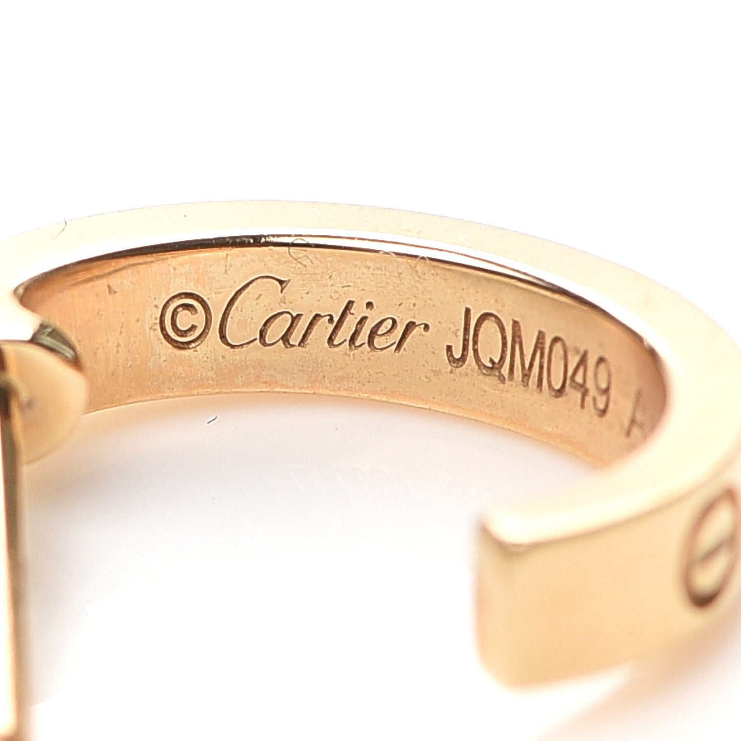 18K Yellow Gold Small LOVE Hoop Earrings