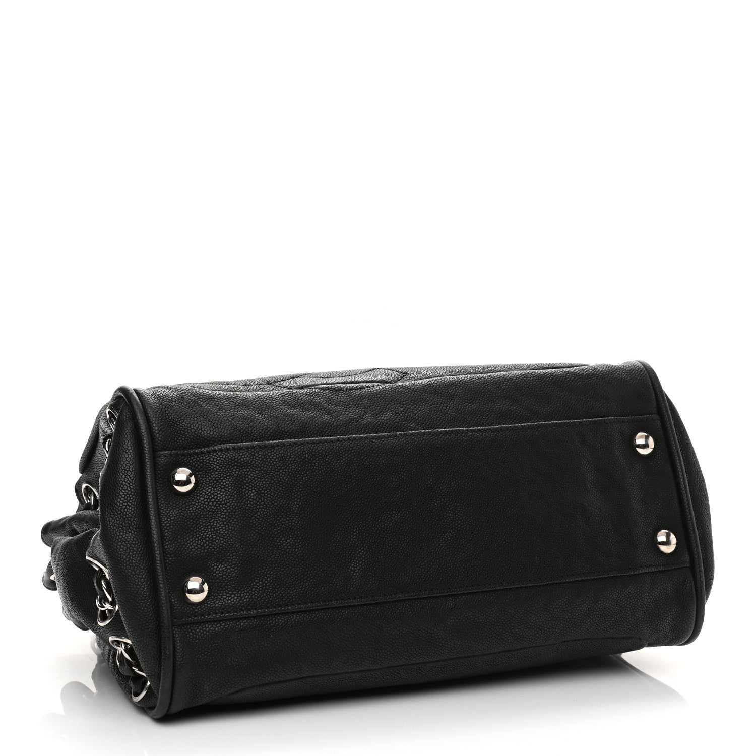 Chanel Caviar Diagonal Ligne Tote Black 4 of 13