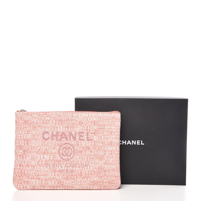 Chanel Canvas Small Deauville Pouch Pink 10 of 10