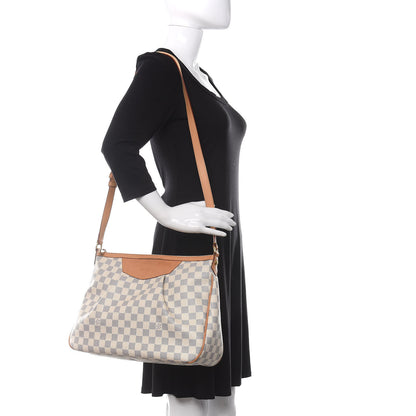 Louis Vuitton Damier Azur Siracusa MM 2 of 10