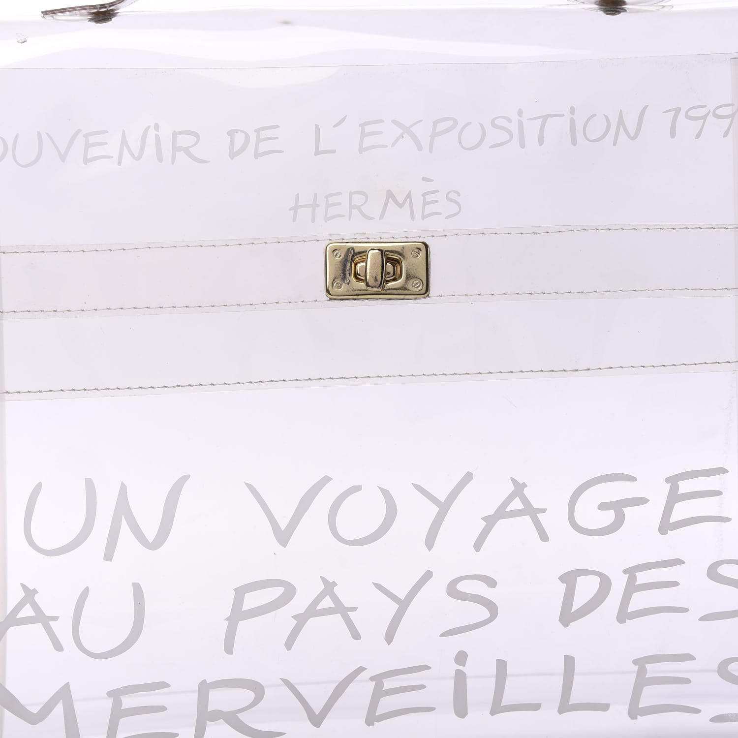 Hermes Vinyl Souvenir De L'Exposition Kelly Transparent 6 of 10