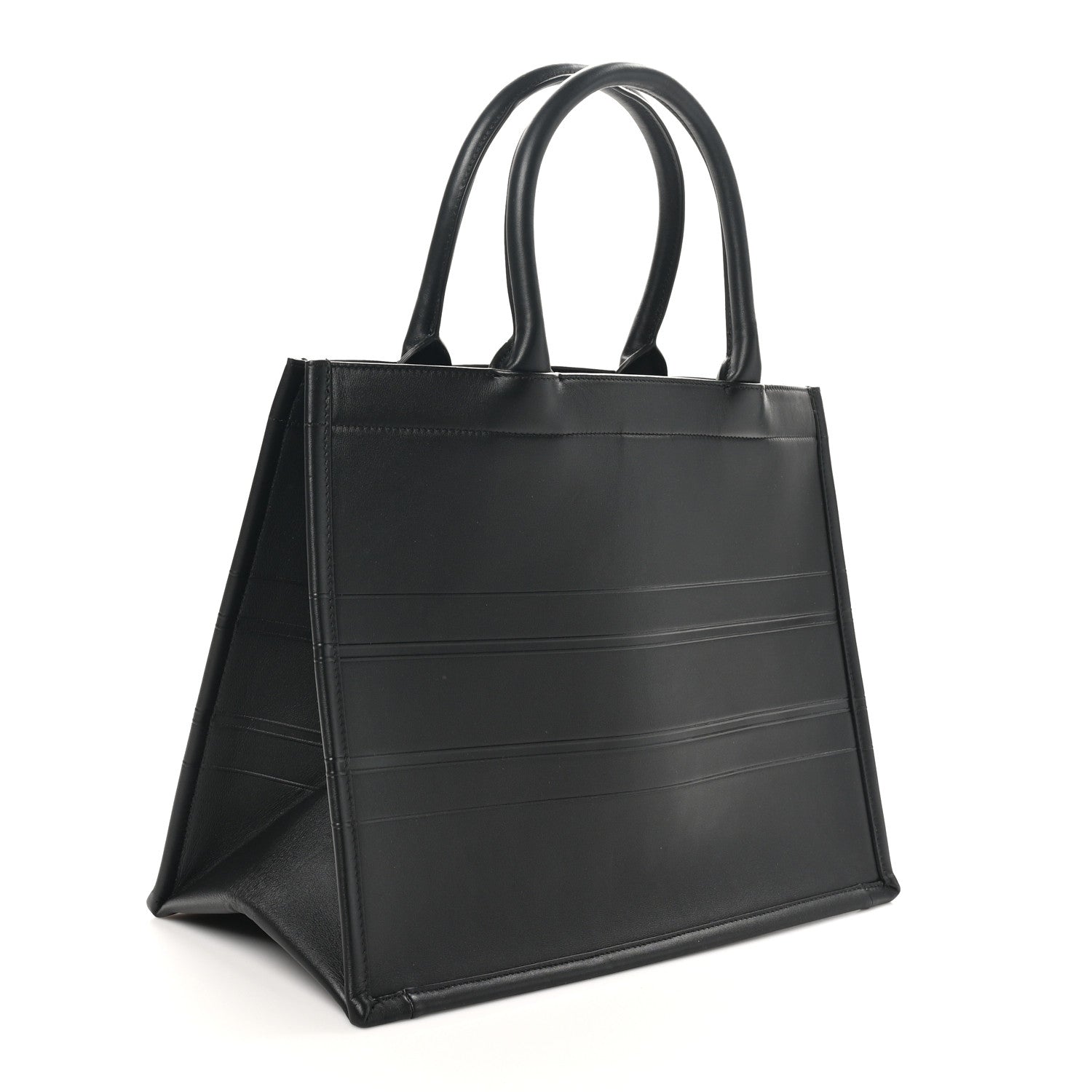 Christian Dior Calfskin Embossed Medium Book Tote Black 3 of 10