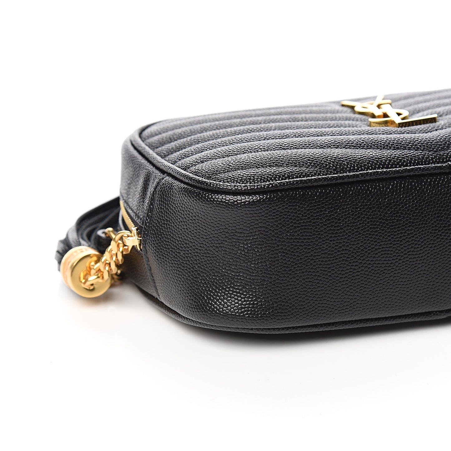 Grain De Poudre Matelasse Monogram Mini Lou Camera Bag Black