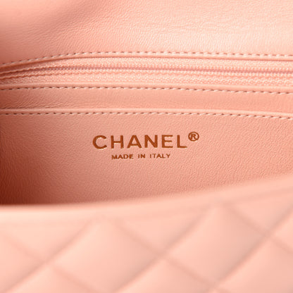 Chanel Lambskin Quilted Mini Rectangular Flap Light Pink 8 of 11