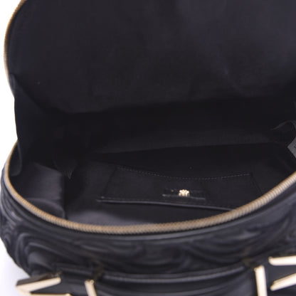 Versace Calfskin Embroidered Baroque Palazzo Backpack Black 5 of 9