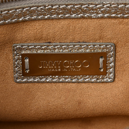 Jimmy Choo Metallic Calfskin Rebel Bag Silver 6 of 13
