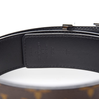 Louis Vuitton Calfskin Monogram 40mm LV Initiales Reversible Belt 85 34 Black 4 of 7