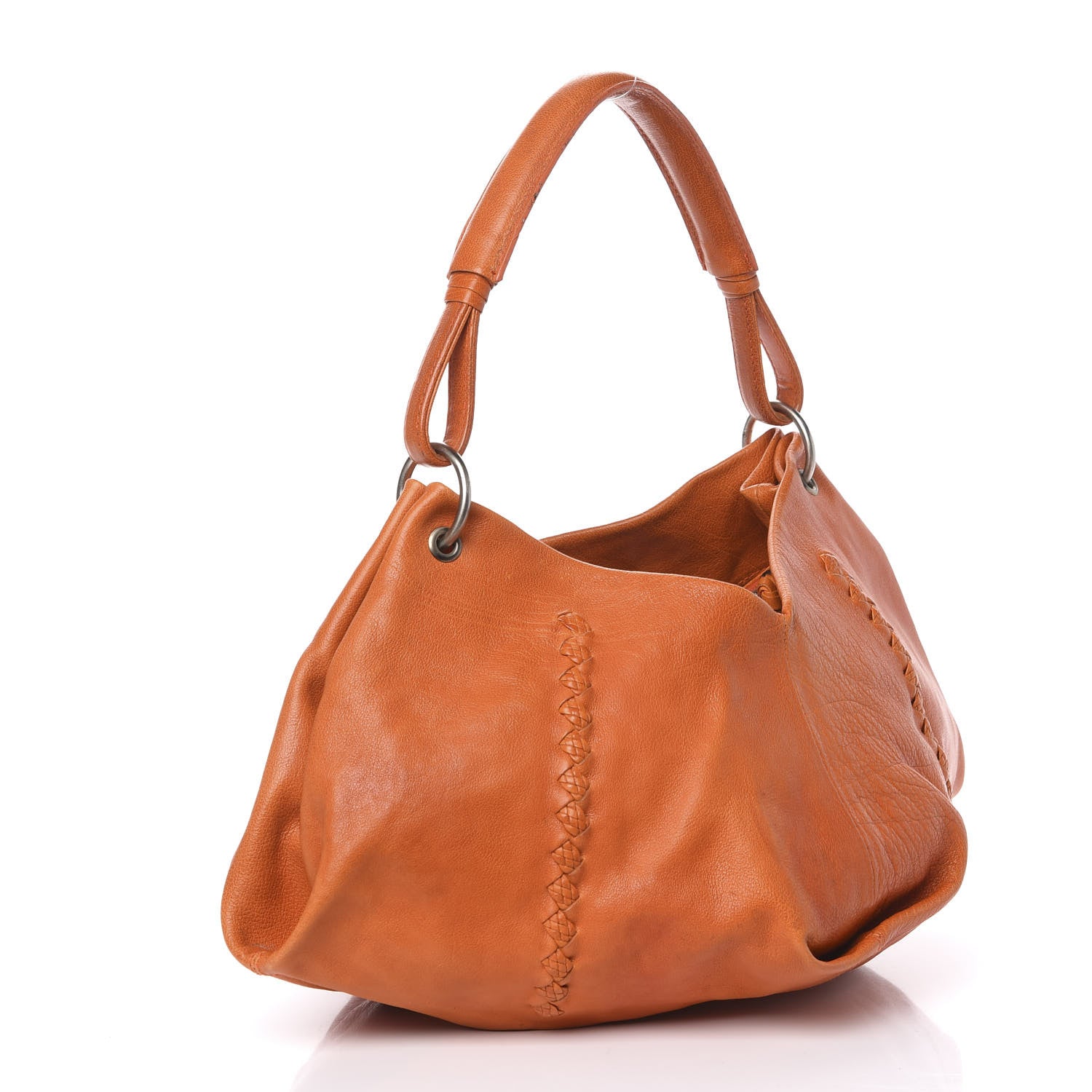 Bottega Veneta Nappa Intrecciato Aquilone Fortune Cookie Hobo Orange 2 of 11