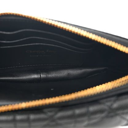 Christian Dior Supple Calfskin Cannage Caro Pouch with Chain Black 6 of 11