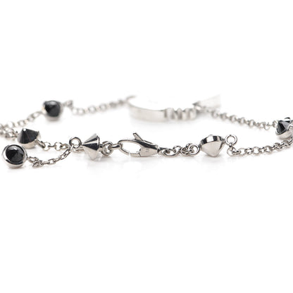 Gucci Sterling Silver Black Spinel Enamel Bosco Bracelet 5 of 5