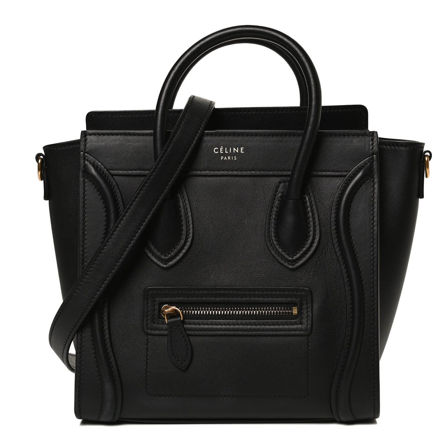 Smooth Calfskin Nano Luggage Black