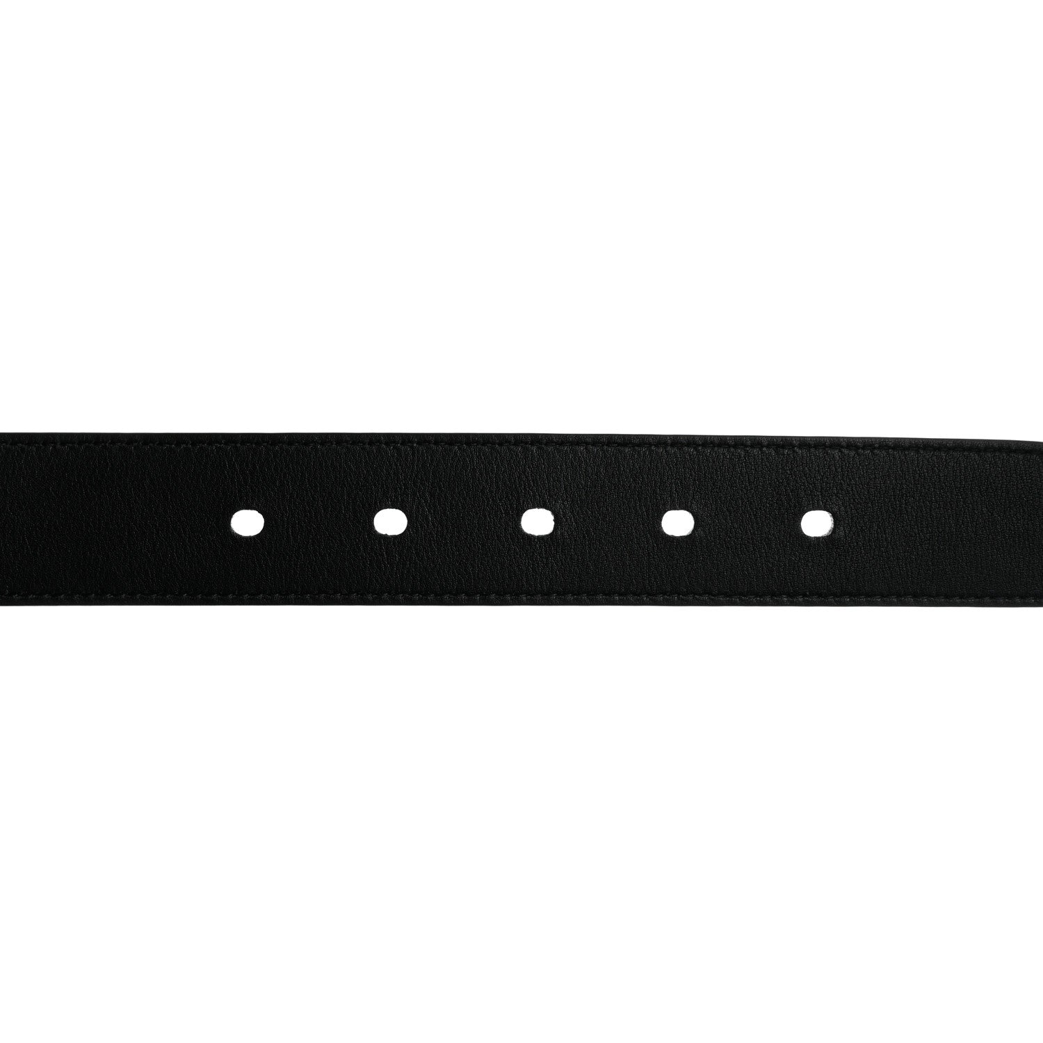 Saint Laurent Smooth Calfskin Monogram Square Buckle Belt 85 34 Black 3 of 8