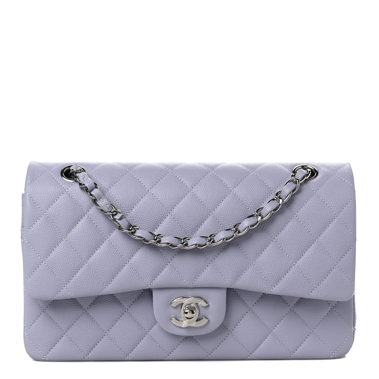 Chanel Caviar Quilted Medium Double Flap Light Purple 1 of 6