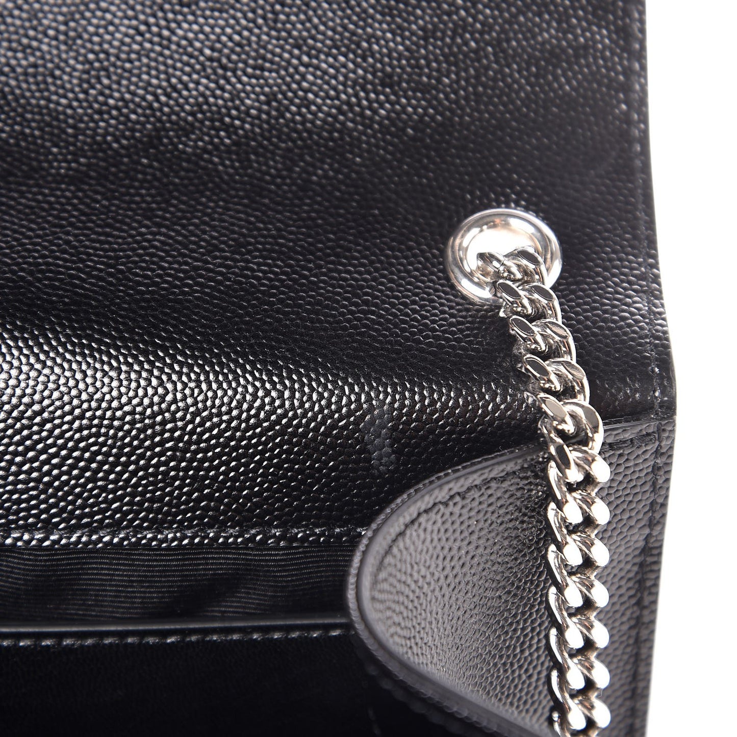 Grain De Poudre Medium Classic Monogram Kate Satchel Black
