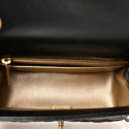 Chanel Lambskin Quilted Mini Pearl Crush Flap Black 5 of 11