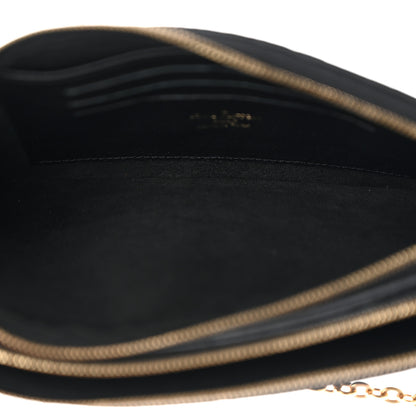 Louis Vuitton Empreinte Double Zip Pochette Black 6 of 12