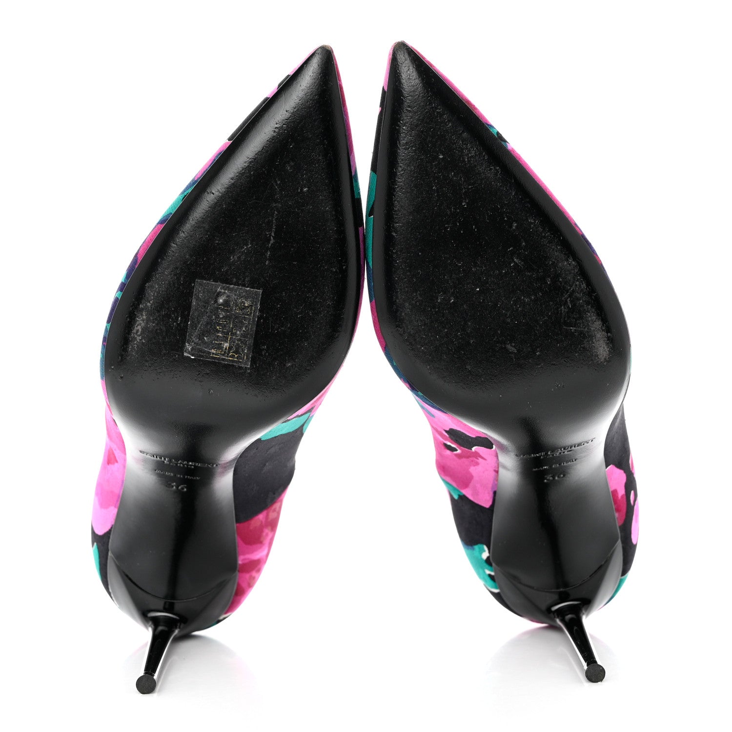 Saint Laurent Tessuto Silk Floral Zoe Pump 36 Multicolor 5 of 8
