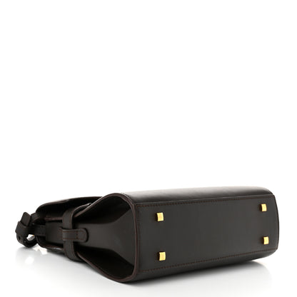 Delvaux Smooth Calfskin Mini Tempete Satchel Brown 4 of 10