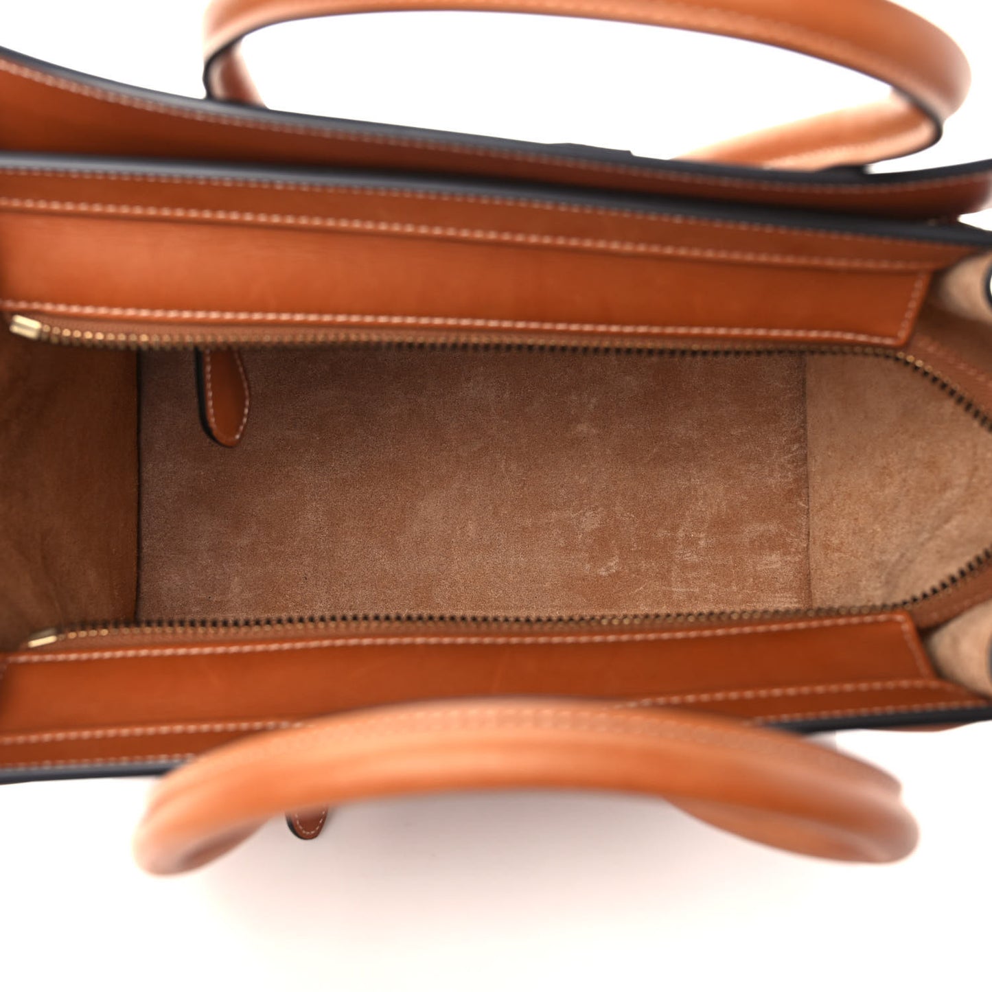 Natural Calfskin Micro Luggage Tan