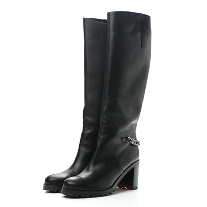 Christian Louboutin Calfskin Napoleo 70 Boots 39 Black 3 of 12