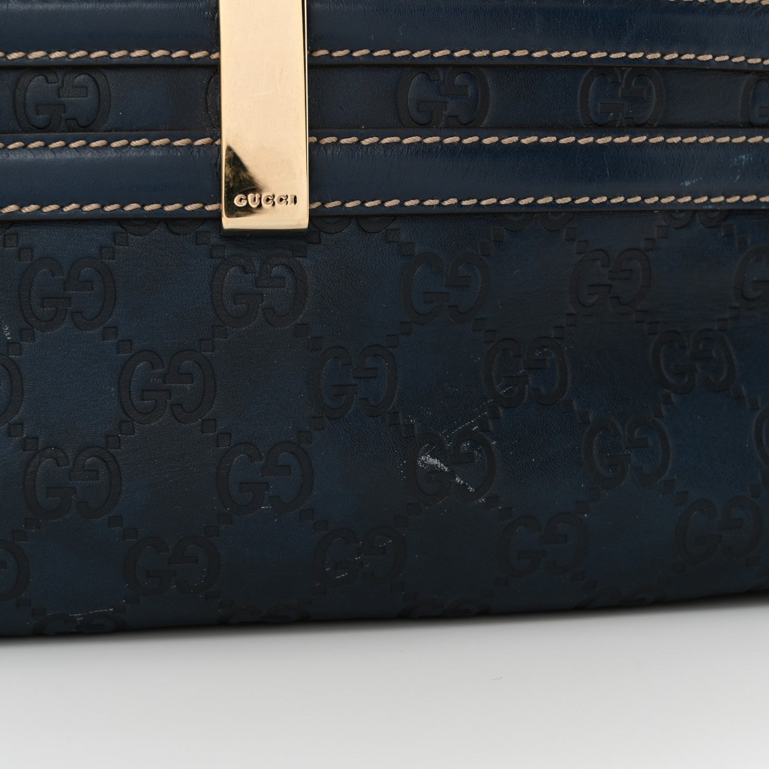 Gucci Guccissima Large Wave Boston Blue 16 of 17