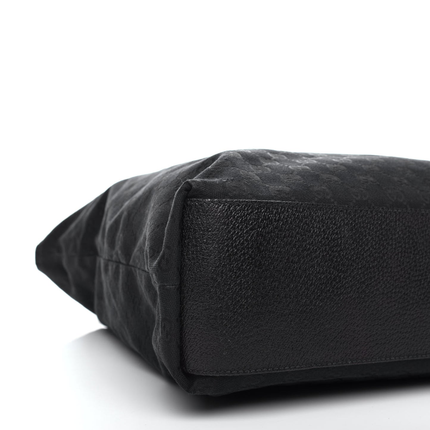 Nylon Monogram Large Web Handle Vertical Tote Black