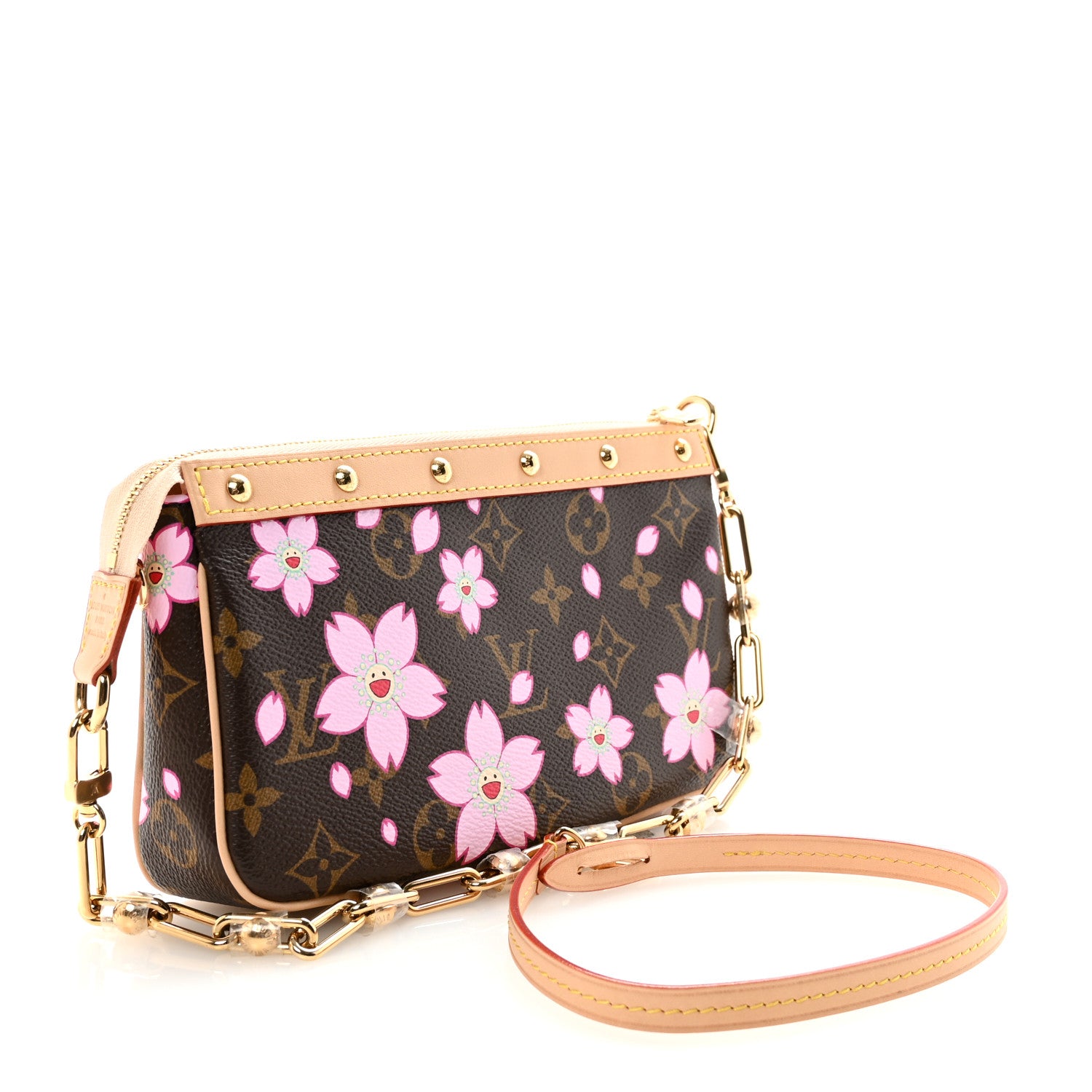 Louis Vuitton LV X TM Monogram Pochette Accessories Sakura Brown 3 of 10