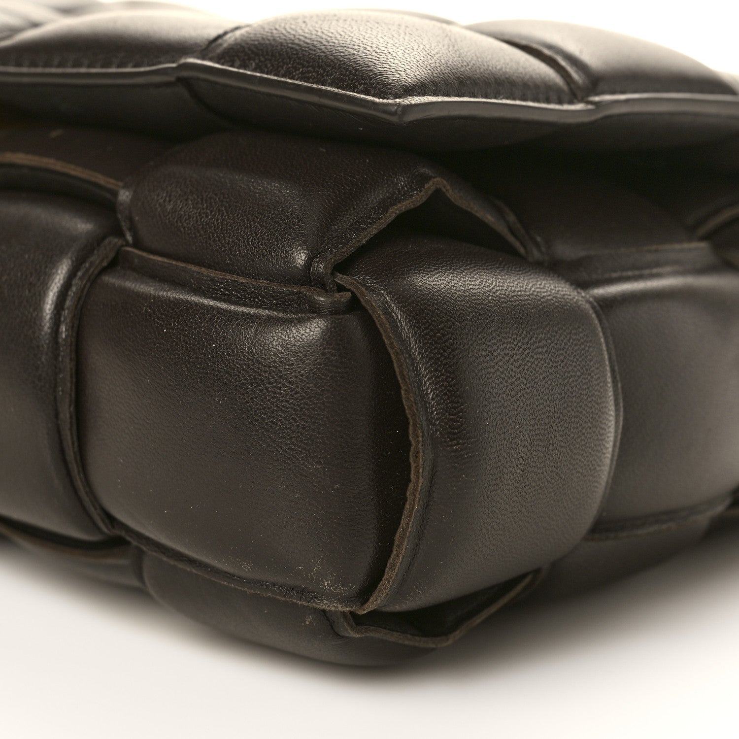 Bottega Veneta Lambskin Maxi Intreccio Padded Chain Cassette Crossbody Bag Fondant 9 of 12