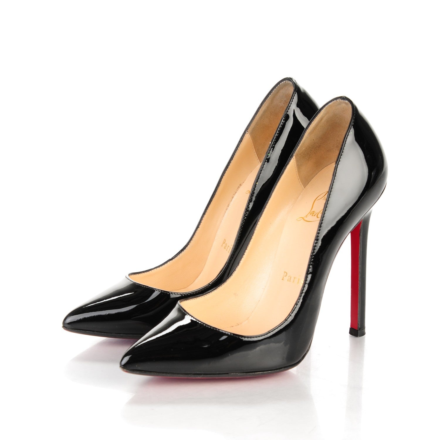 Christian Louboutin Patent Pigalle 120 Pumps 35 Black 3 of 7