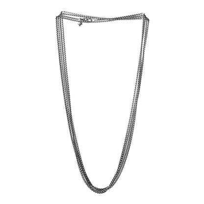David Yurman Sterling Silver 14K Yellow Gold 1.7mm Box Chain Necklace 72" 3 of 5