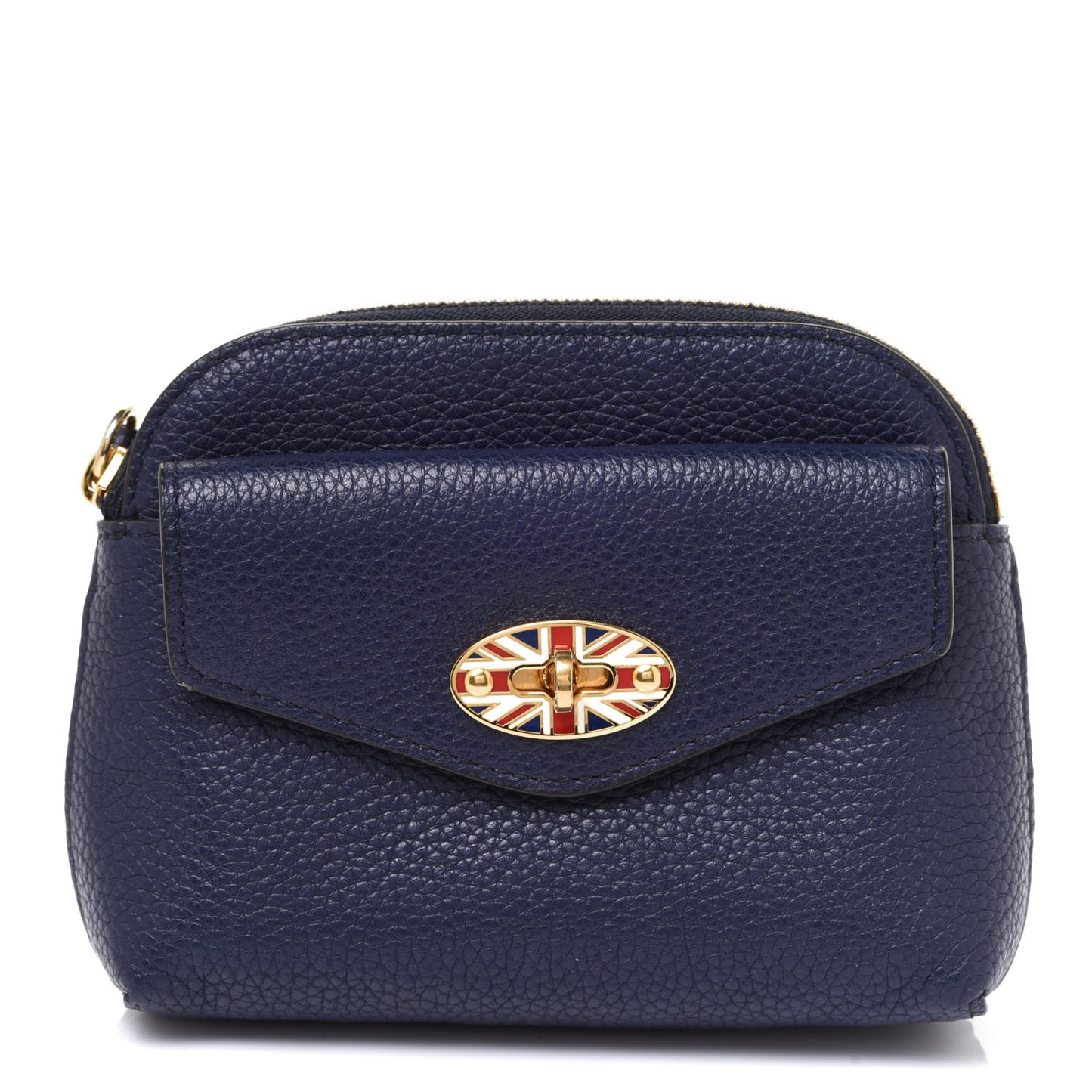 Small Classic Grain Union Jack Darley Coin Pouch Oxford Blue