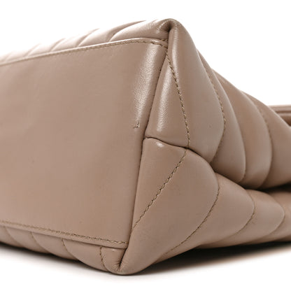 Saint Laurent Calfskin Y Quilted Monogram Medium Loulou Chain Satchel Dark Beige 10 of 10